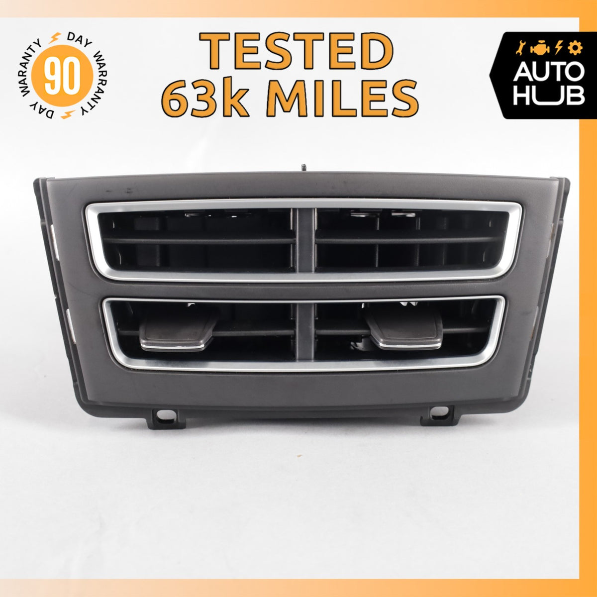 12-15 Tesla Model S Front Dashboard Center Dual A/C AC Air Vent 600601600D OEM - photo 1