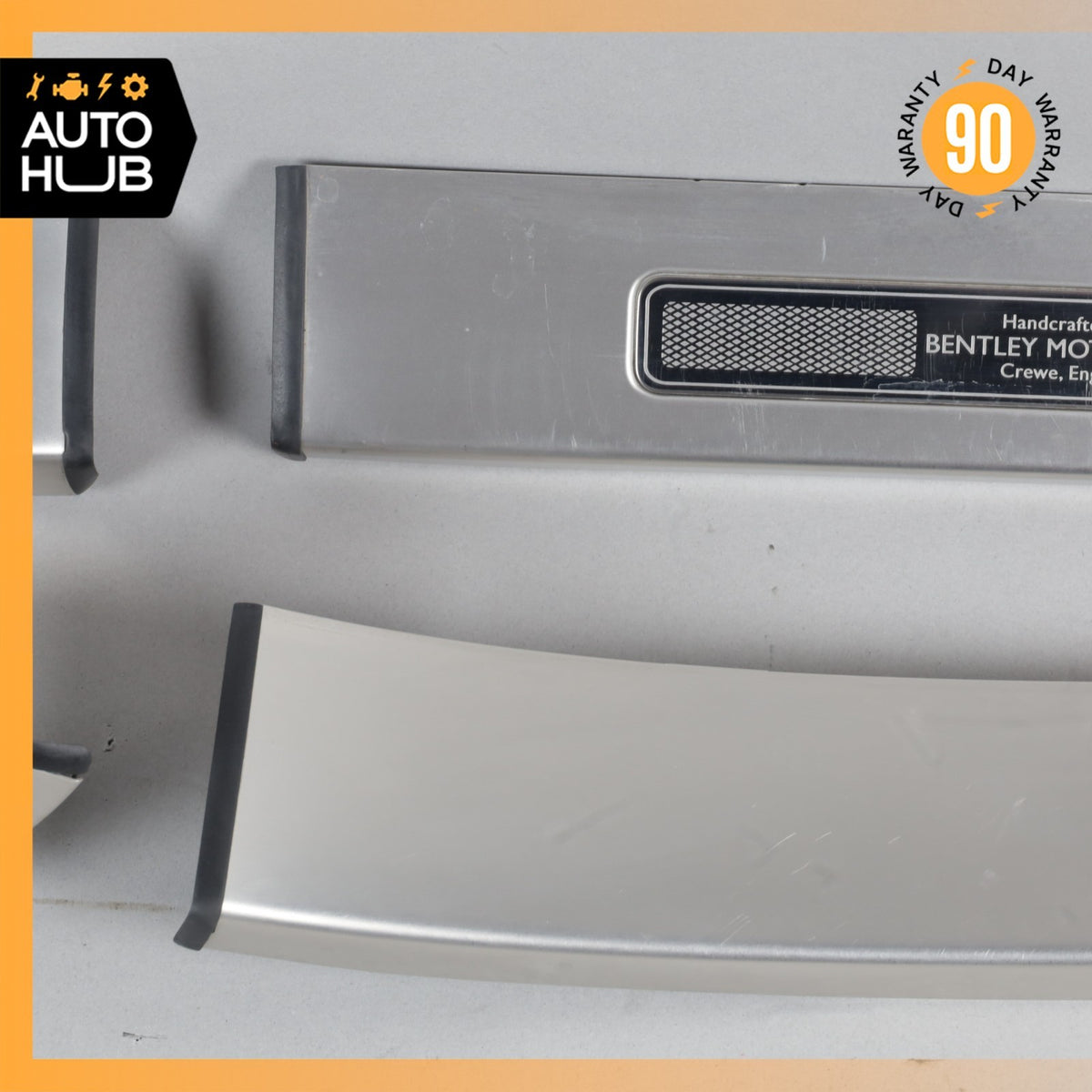 14-18 Bentley Flying Spur Front & Rear Side Door Step Sill Set OEM 40k - photo 5