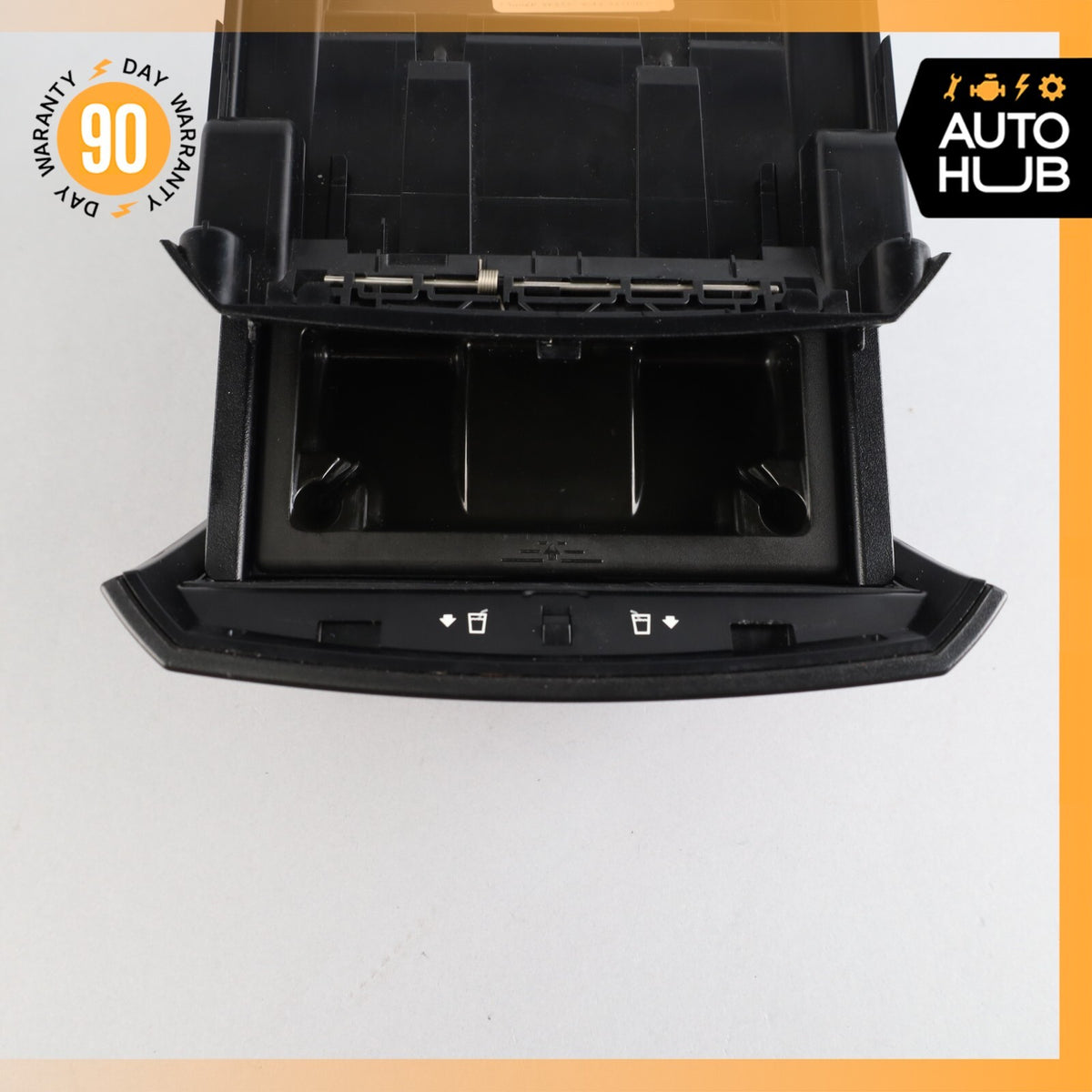 06-13 Mercedes W251 R350 R500 Rear Center Console Cup Holder / Ashtray Black OEM - photo 4