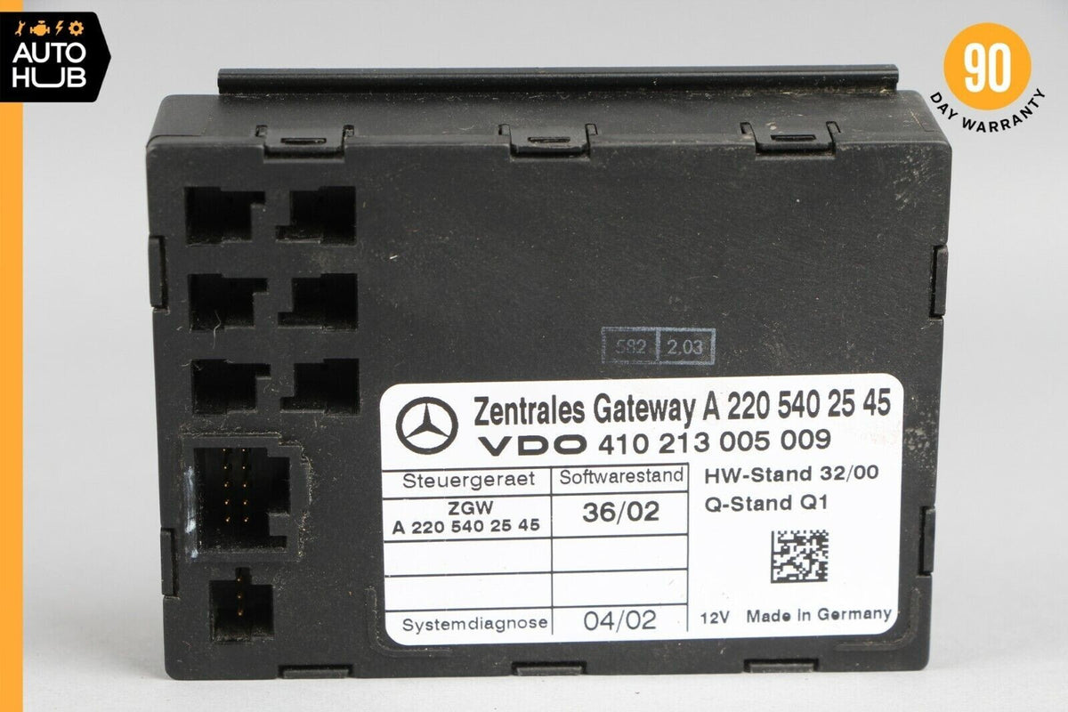 03-11 Mercedes W220 S430 E320 Central Gateway Control Module 2205402545 OEM - photo 6