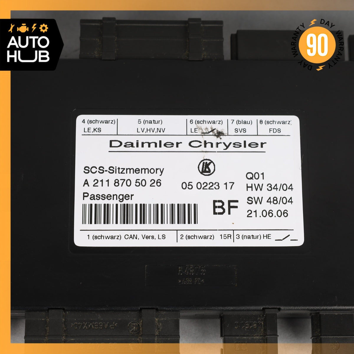 03-12 Mercedes W211 E550 E63 AMG Front Right Seat Control Module 2118705026 OEM - photo 9