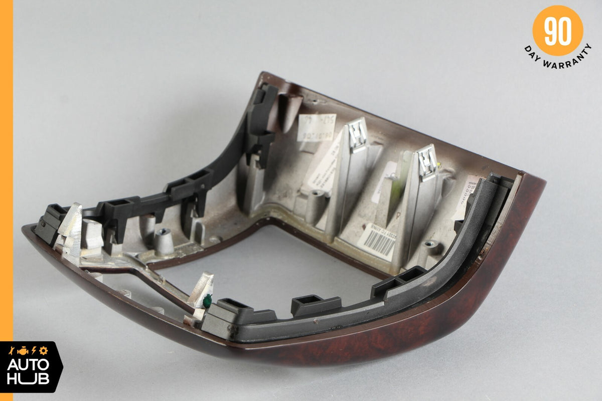 07-13 Mercedes W221 S550 S63 AMG Center Console Rear AC Control Trim Bezel Wood - photo 10