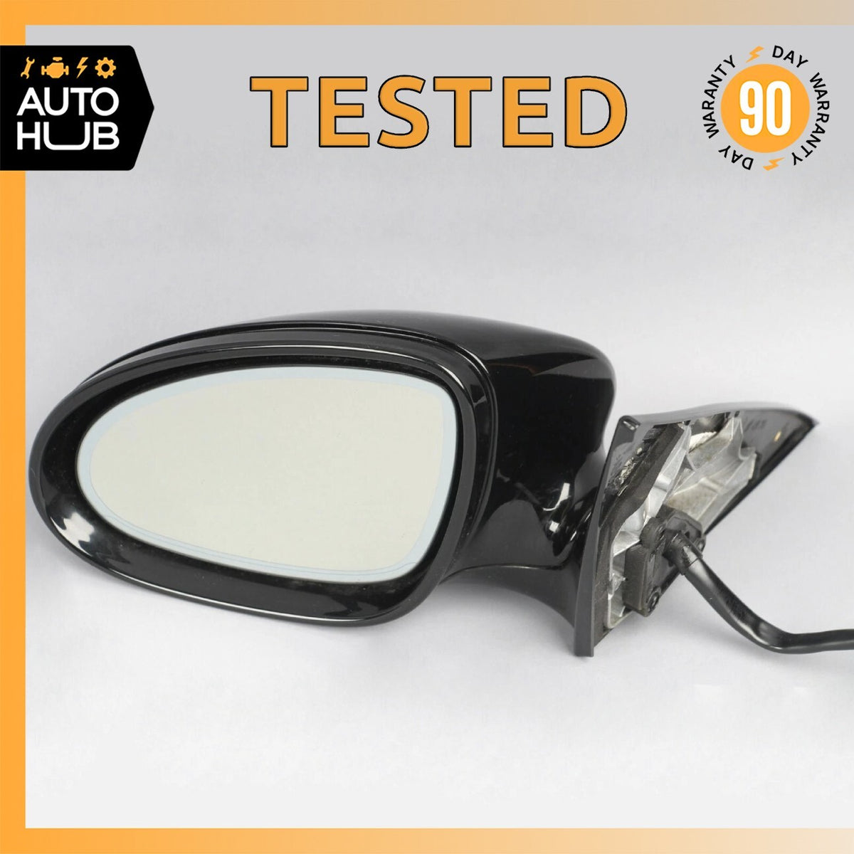 07-09 Mercedes W216 CL550 CL63 AMG Left Side Door Rear View Mirror Black OEM - photo 1