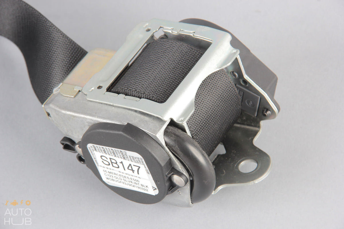 03-06 Mercedes W211 E320 E500 Front Right Passenger Side Seat Belt Black OEM - photo 4