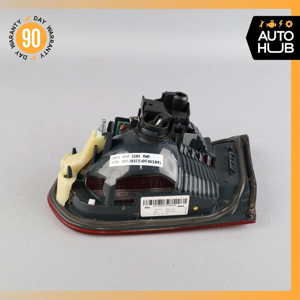 12-15 BMW F30 320i 328i 335i Rear Left Side Inner Taillight Tail Light Lamp OEM - photo 12