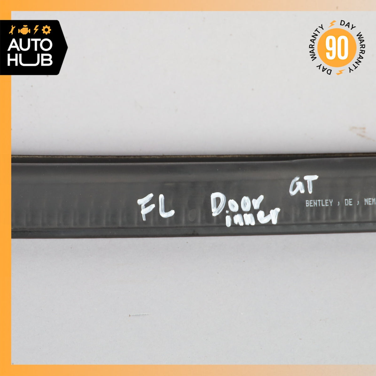Bentley Continental GT Front Left Driver Side Door Inner Glass Rubber Seal OEM - photo 6