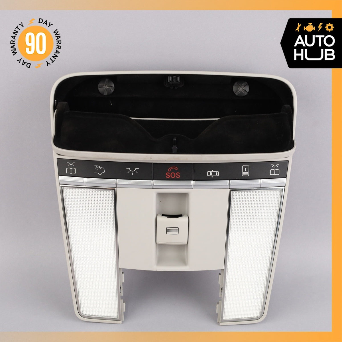 07-09 Mercedes W221 S550 S600 Overhead Dome Light Sunroof Control Gray OEM - photo 8