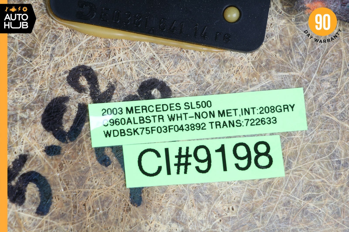 03-06 Mercedes R230 SL500 SL55 Rear Right Side Interior Trim Panel Gray OEM 82k - photo 12