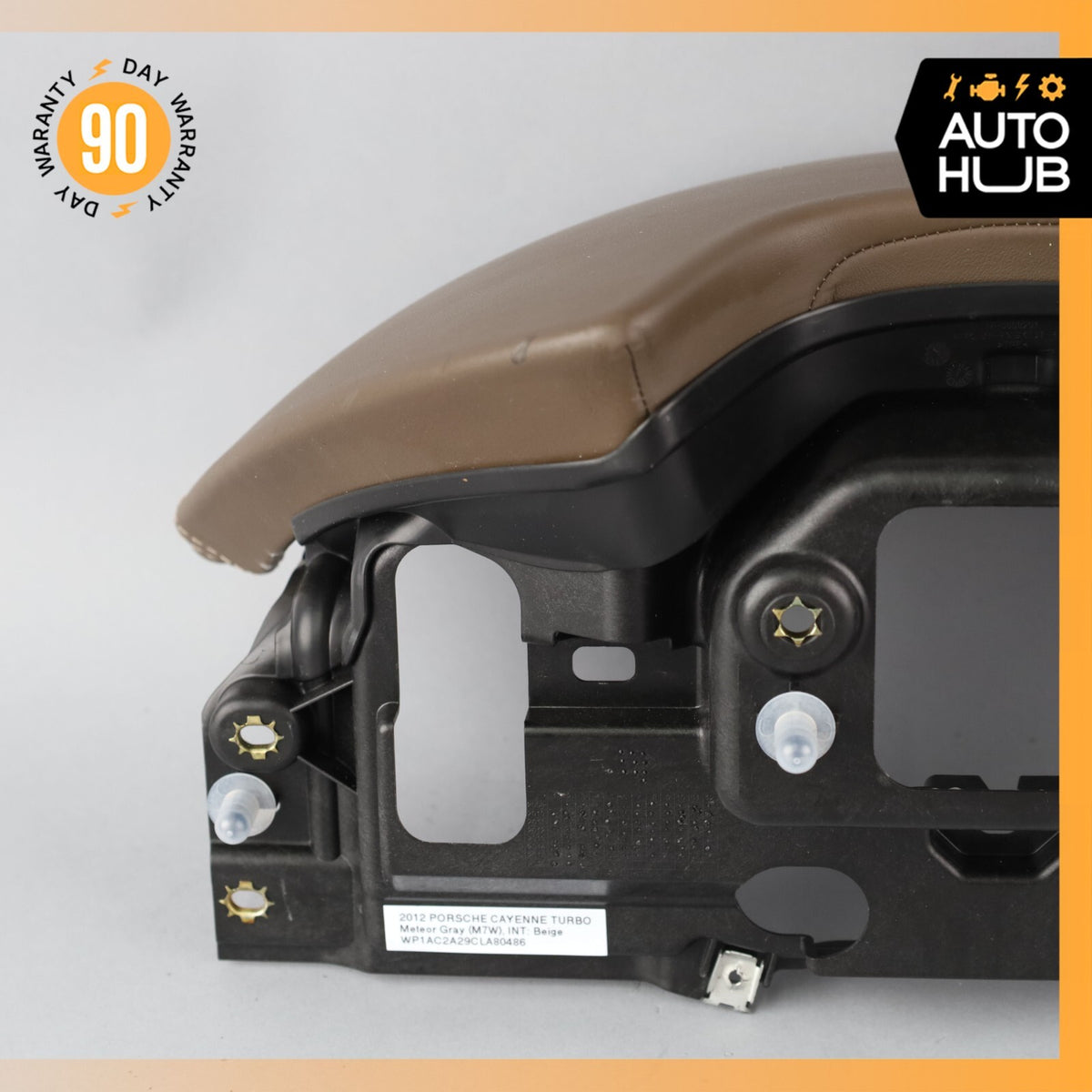11-18 Porsche Cayenne 958 Upper Dashboard Dash Board Cluster Cover Beige OEM - photo 8
