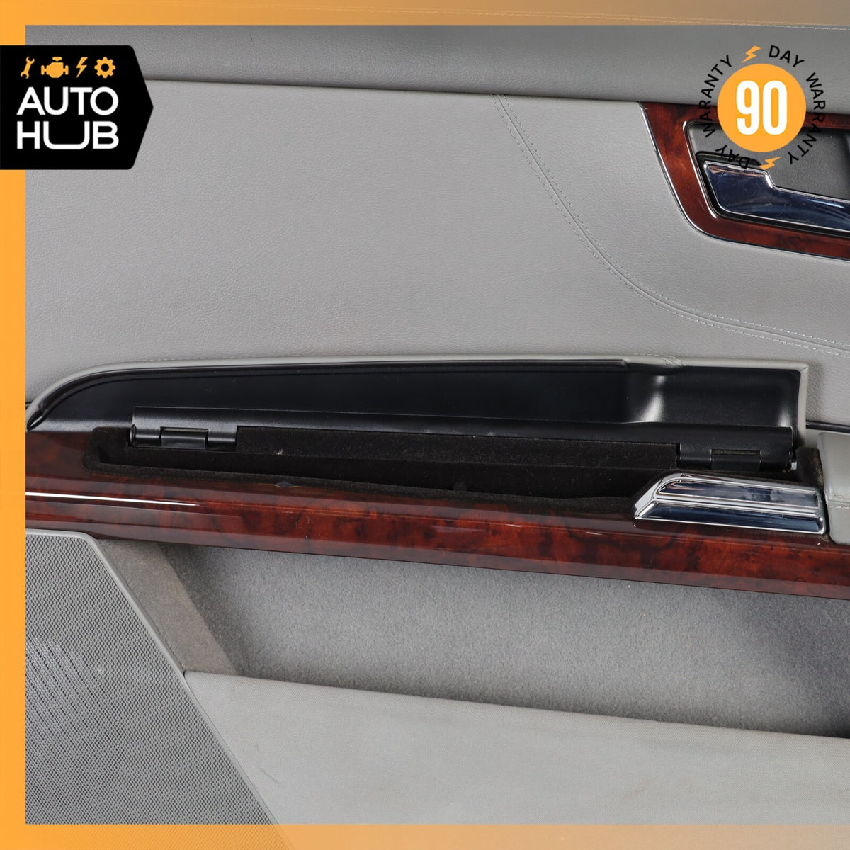 07-10 Mercedes W216 CL550 Front Left Driver Side Interior Door Panel Gray OEM - photo 12