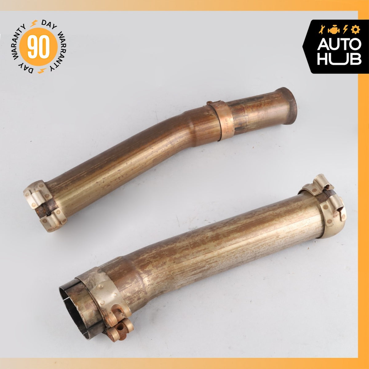 00-04 Aston Martin DB7 Vantage Left & Right Side Exhaust Pipe Set OEM 38k - photo 2