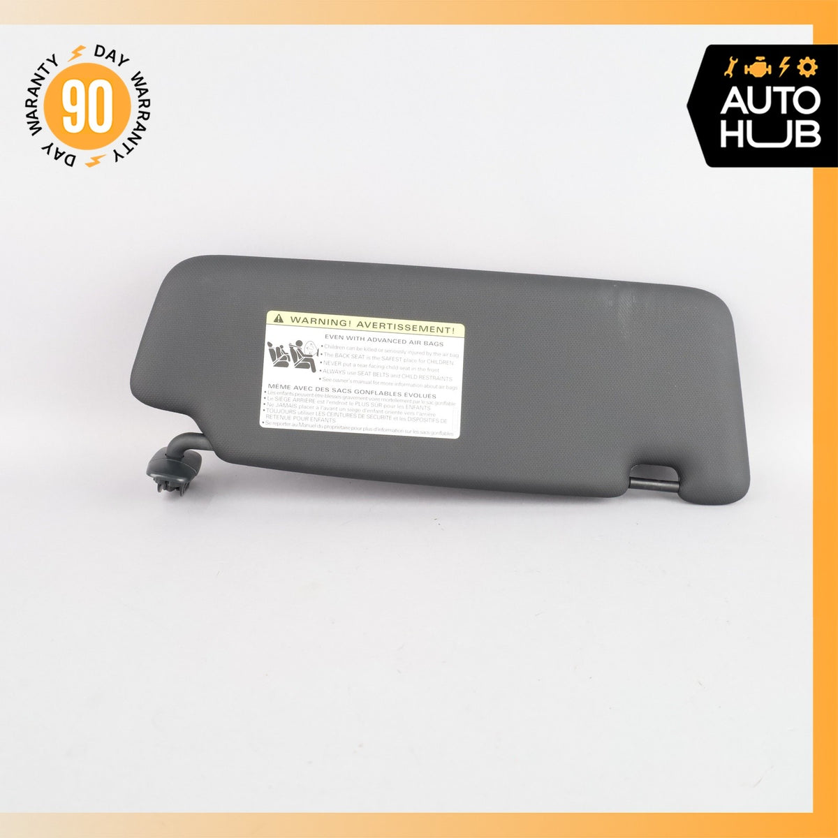 13-17 Audi 8R Q5 Left Driver Sunvisor Sun Visor Black OEM 74k - photo 3