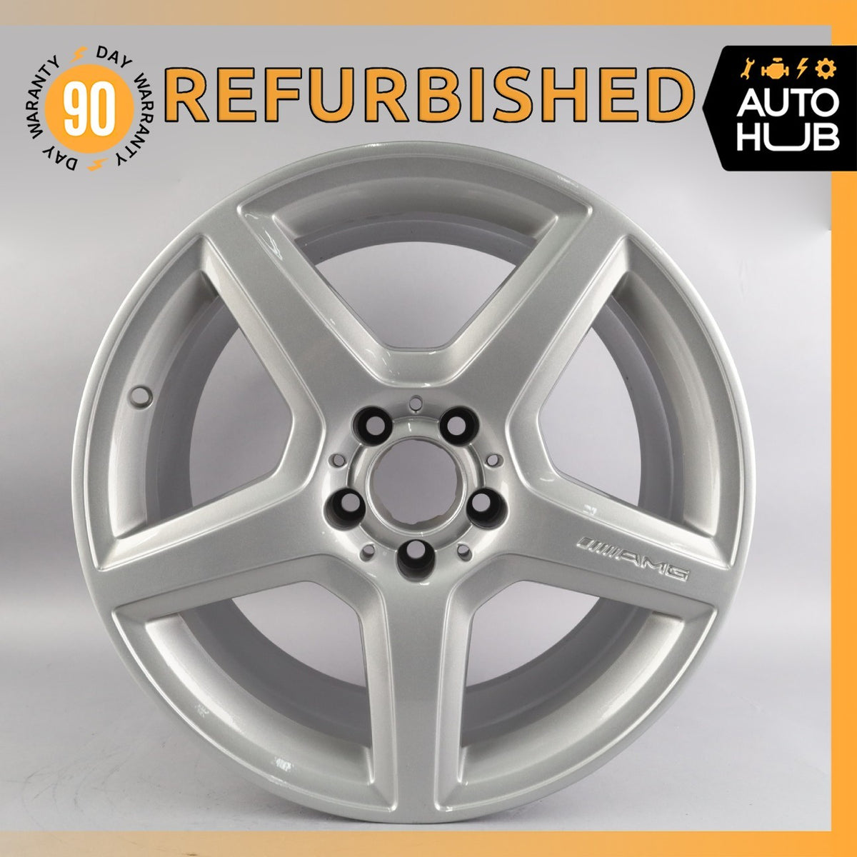 Mercedes W211 E350 E55 CLS55 AMG 9 x 18 18" Rear Wheel Rim 2114016702 OEM - photo 1