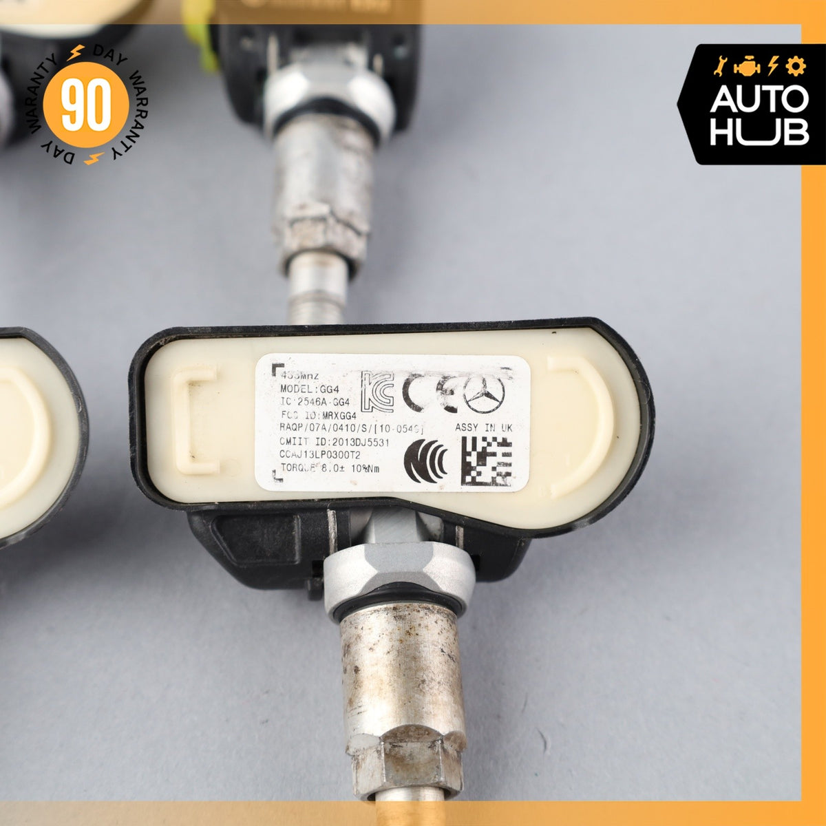 12-18 Mercedes W217 S550 GLK350 TPMS Tire Pressure Sensor 433 MHZ Set of 4 OEM - photo 11