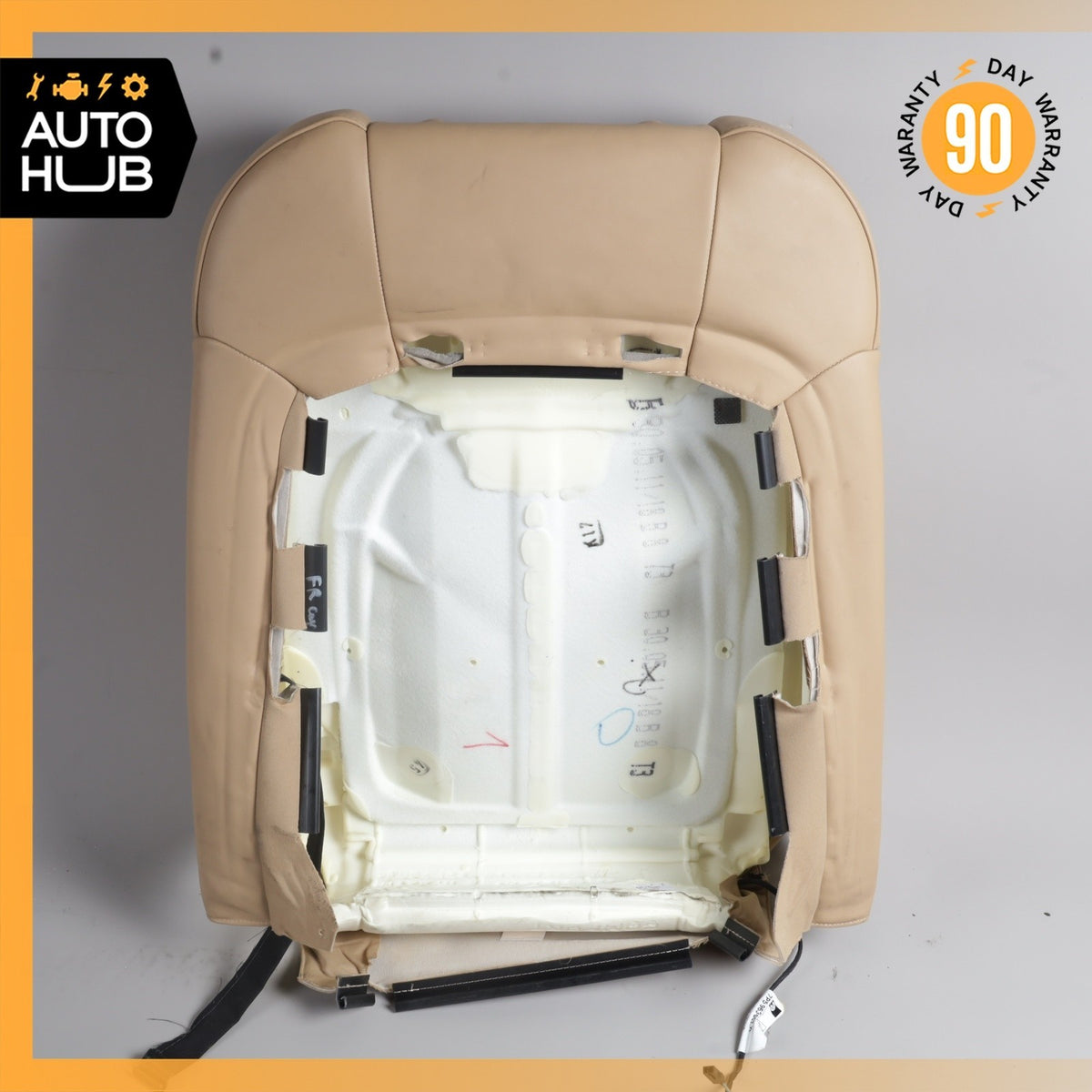 11-18 Porsche Cayenne 958 Hybrid Front Right Side Seat Upper Cushion Leather OEM - photo 6