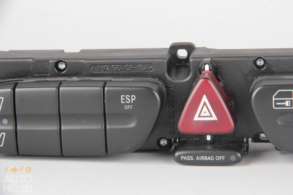 01-04 Mercedes W209 CLK320 C320 Dash Hazard Door Lock ESP Control Switch OEM - photo 4