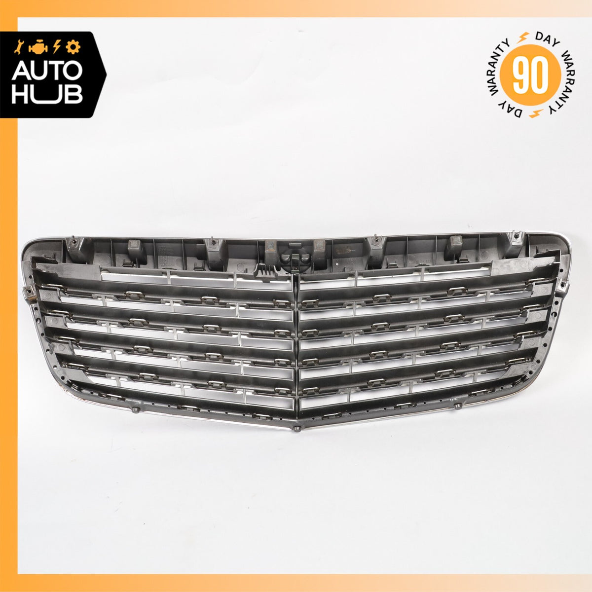 07-09 Mercedes W211 E350 E550 E320 Hood Radiator Grille Grill Chrome OEM - photo 12