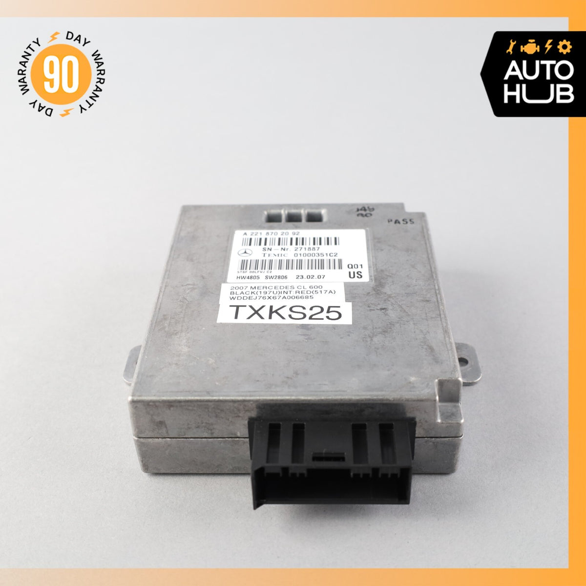 07-14 Mercedes W216 CL600 S63 Voice Language Communication Control Module OEM - photo 6