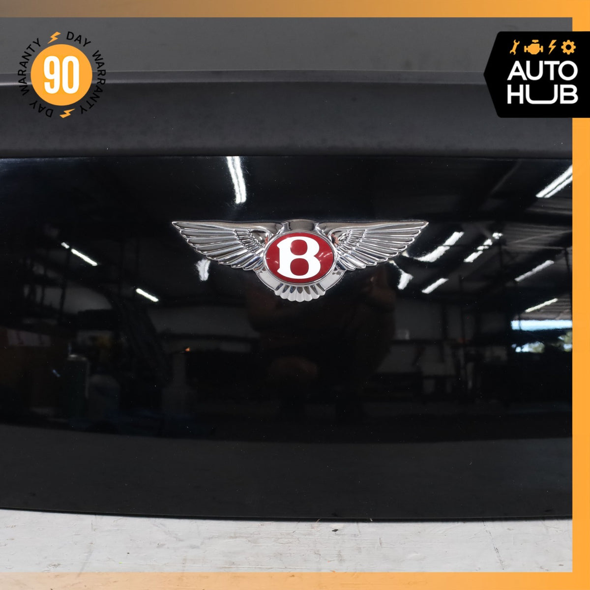 12-14 Bentley Continental GT Coupe Trunk Lid Panel Assembly w/ Spoiler OEM 73k - photo 4