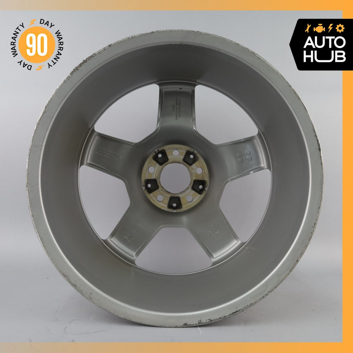 Mercedes W221 S550 CL63 AMG 8.5 x 19 19" Front Wheel Rim Polished Silver OEM - photo 9