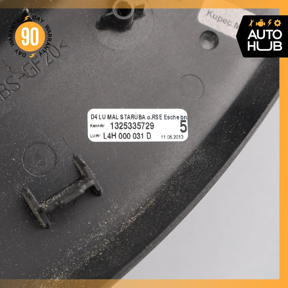 11-18 Audi D4 A8 Rear Left Seat Center Console Trim Cover Wood OEM - photo 13