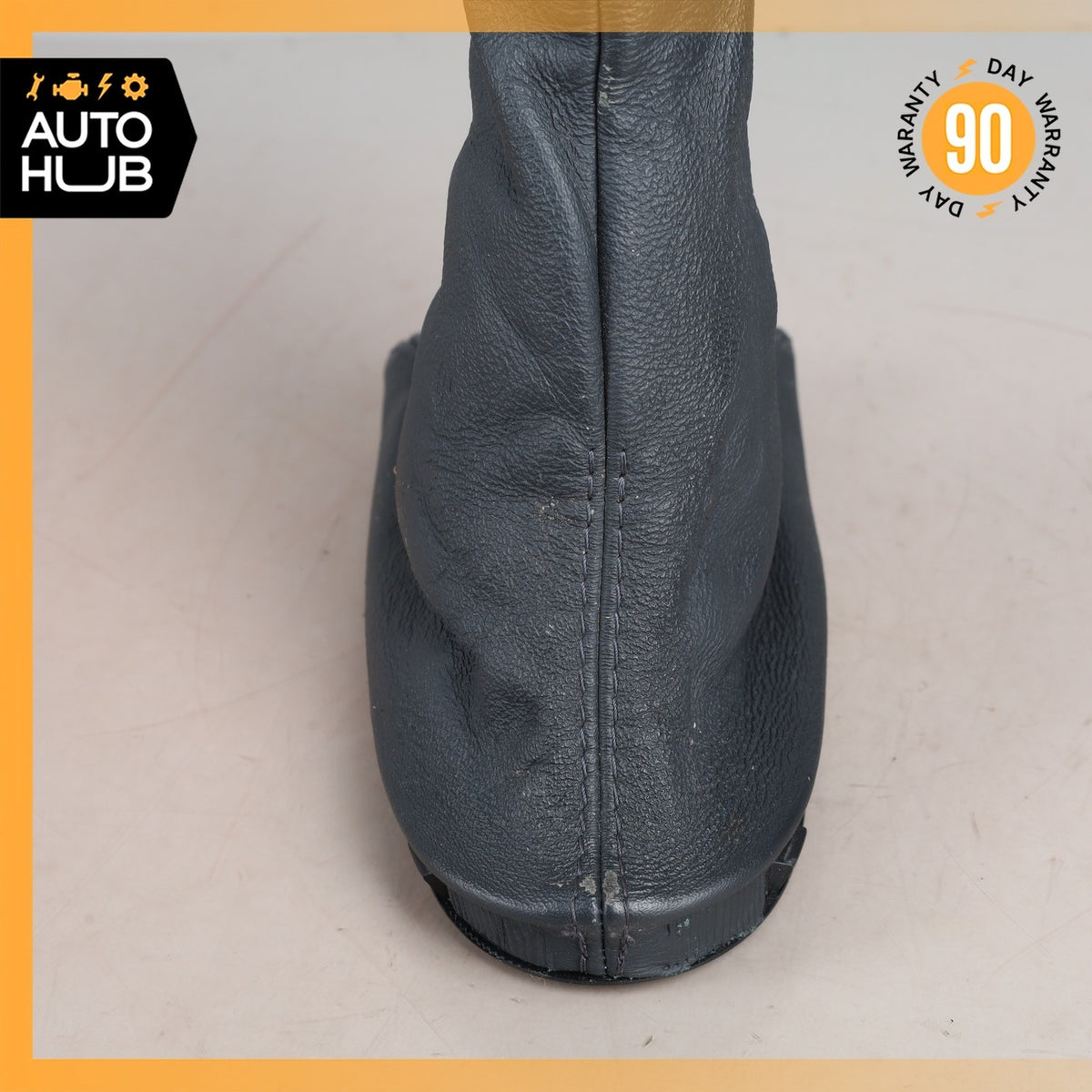 03-06 Mercedes W211 E320 E55 AMG Shift Shifter Knob Boot Cover Black Wood OEM - photo 4