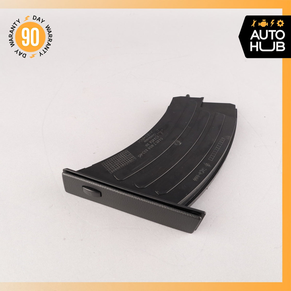 04-10 BMW E60 535i 550i 528i Left Dashboard Storage Cupholder Trim OEM - photo 1