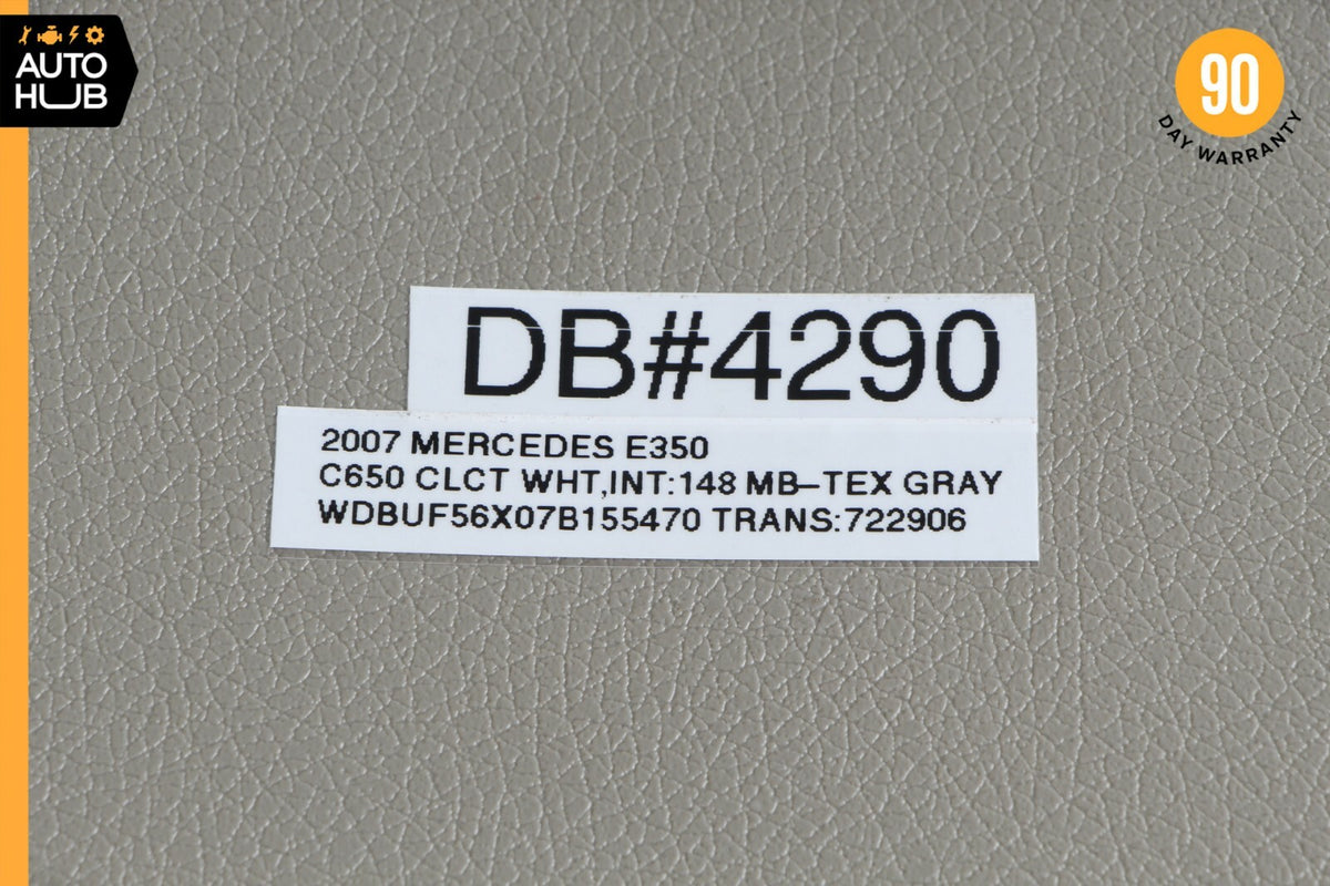06-09 Mercedes W211 E350 E320 E500 Left Side Dashboard Trim Cover Panel Gray OEM - photo 10