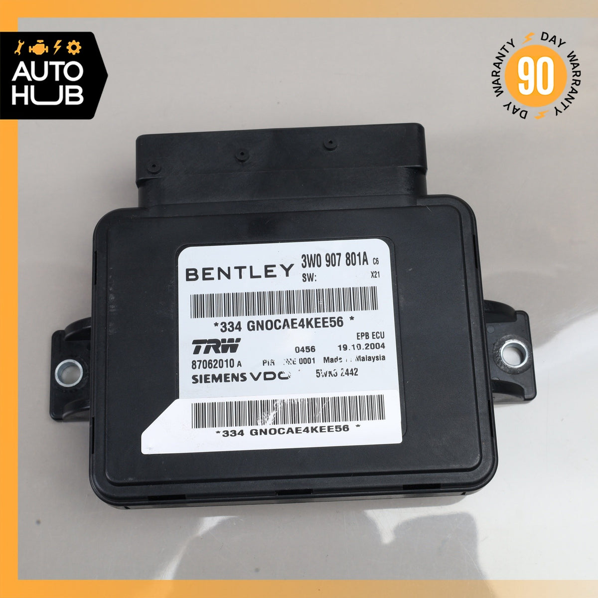 Bentley Continental GT Electronic Parking Brake Control Module OEM 87k - photo 2