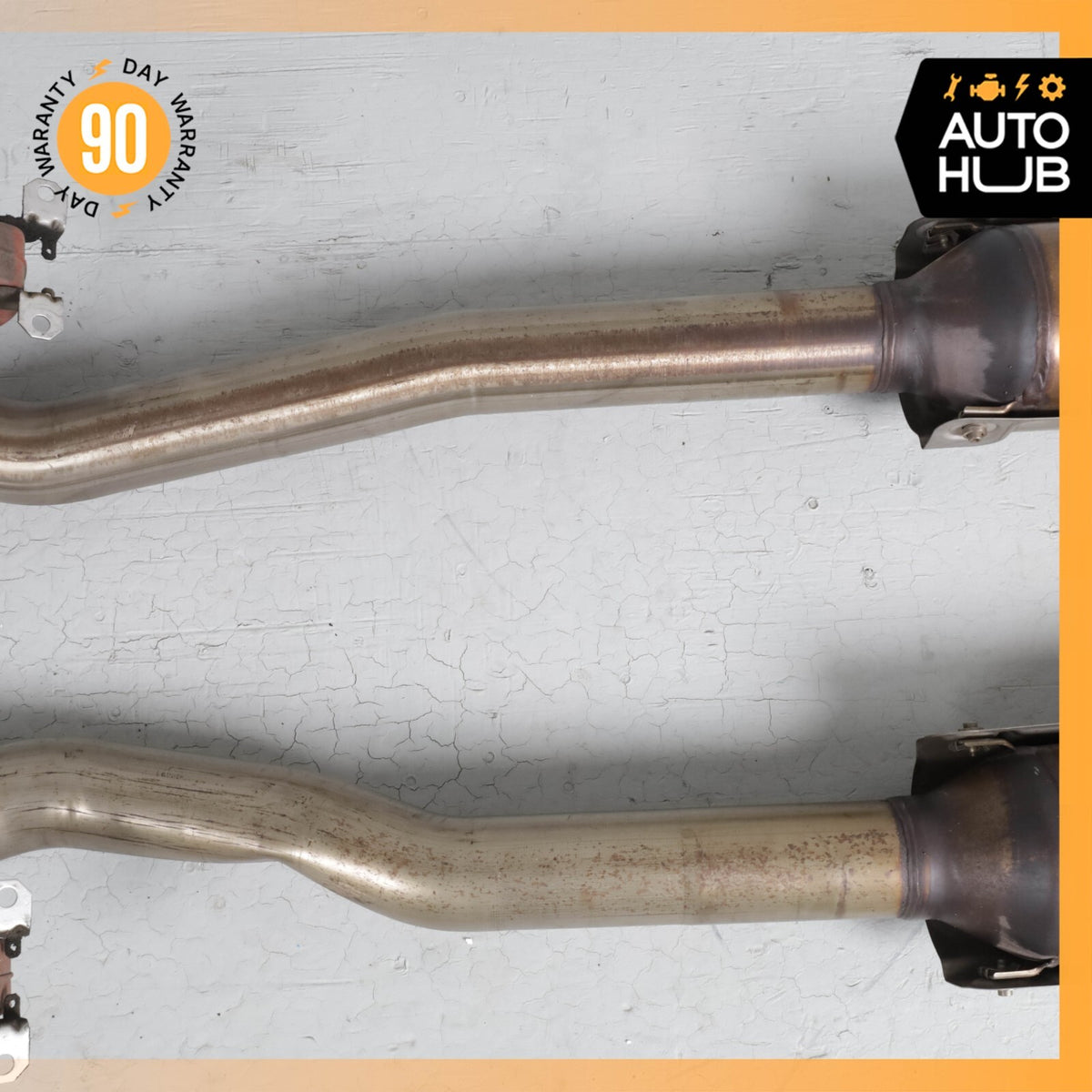 Bentley Continental GT 6.0L Middle Exhaust Downpipe Left & Right Side OEM 56k - photo 5