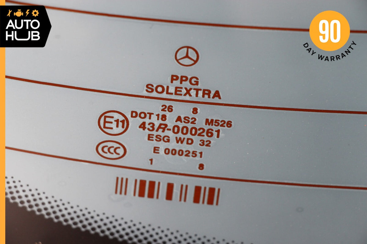 07-09 Mercedes W211 E350 E550 E320 E63 Sedan Rear Windshield Window Glass OEM - photo 11