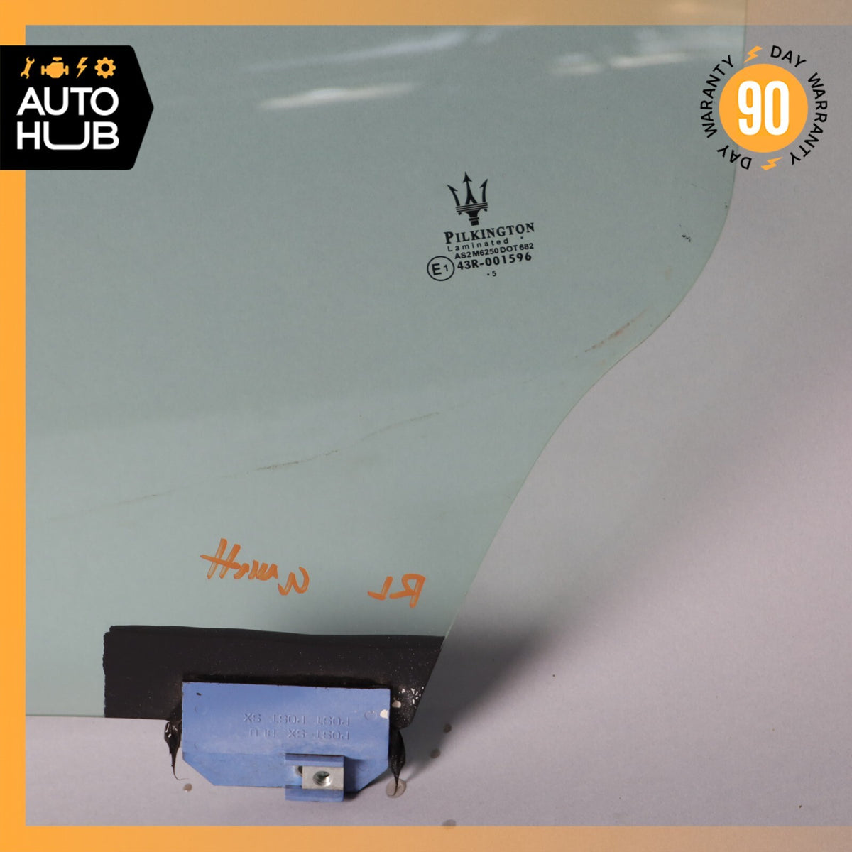03-13 Maserati Quattroporte M139 Rear Left Side Door Window Glass OEM - photo 5