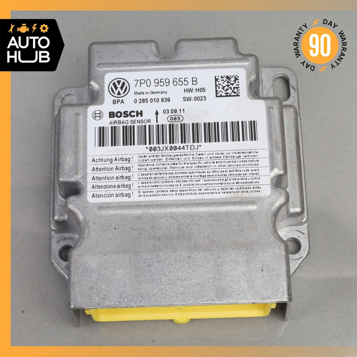 11-14 Porsche Cayenne 958 S Airbag Air Bag Sensor SRS Control Module OEM - photo 1