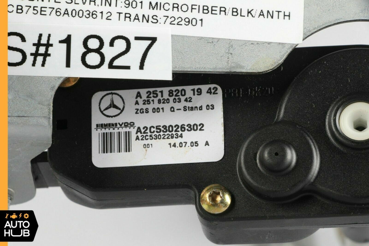 06-13 Mercedes W251 R350 R500 Rear Left Side Quarter Window Motor 2518201942 OEM - photo 11
