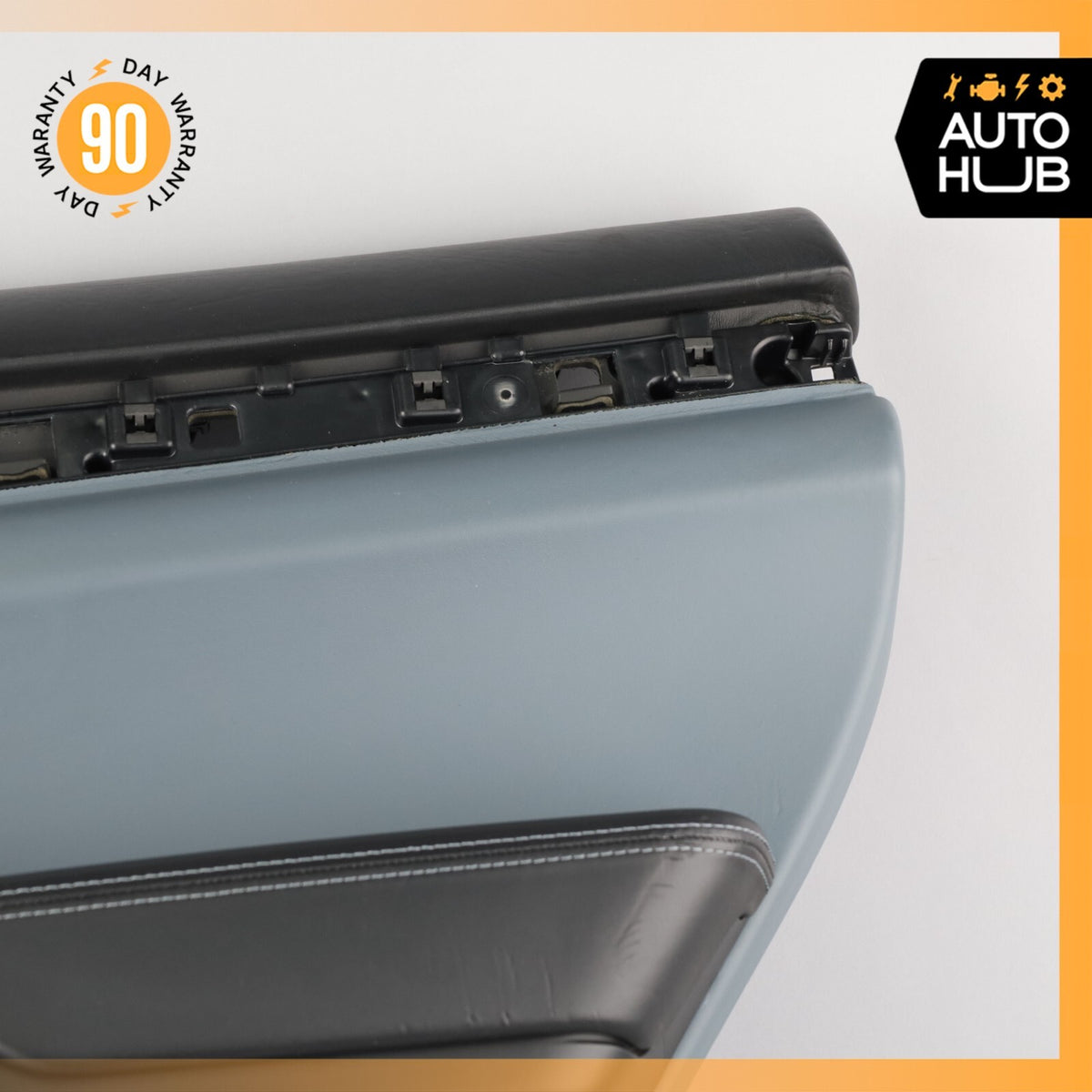 Porsche Cayenne 958 Turbo Rear Right Side Interior Door Panel Leather Blue OEM - photo 3
