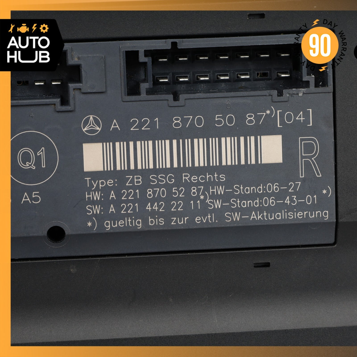 07-13 Mercedes W221 S550 S63 AMG Front Right Side Under Seat Control Unit OEM - photo 9