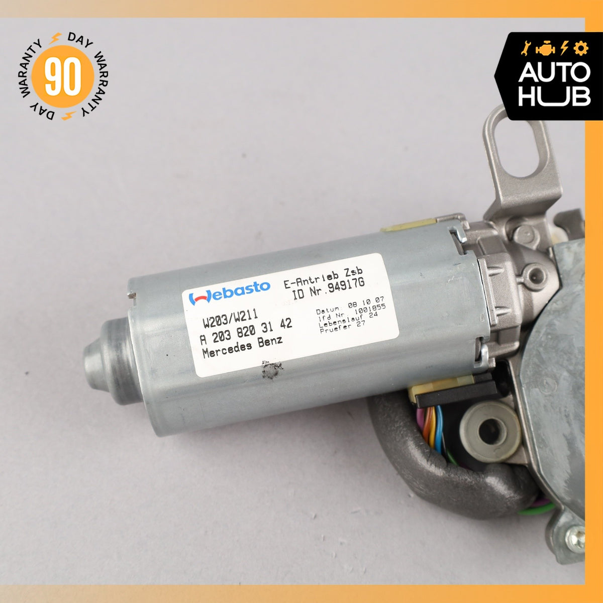 Mercedes W219 CLS550 Panoramic Sunroof Sun Roof Motor 2038203142 OEM - photo 2