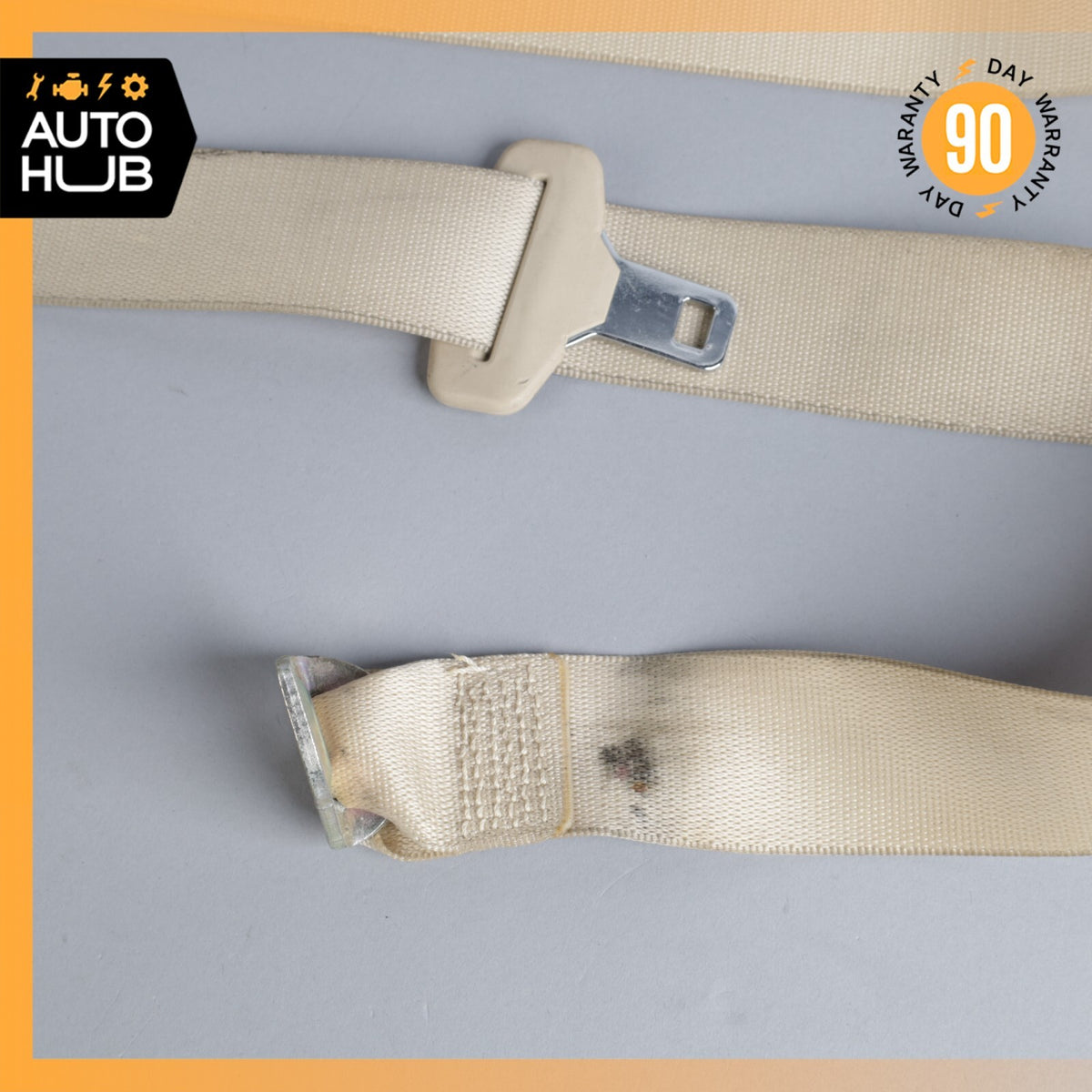 07-14 Mercedes W216 CL550 CL600 Rear Left Driver Side Seat Belt Beige OEM - photo 5