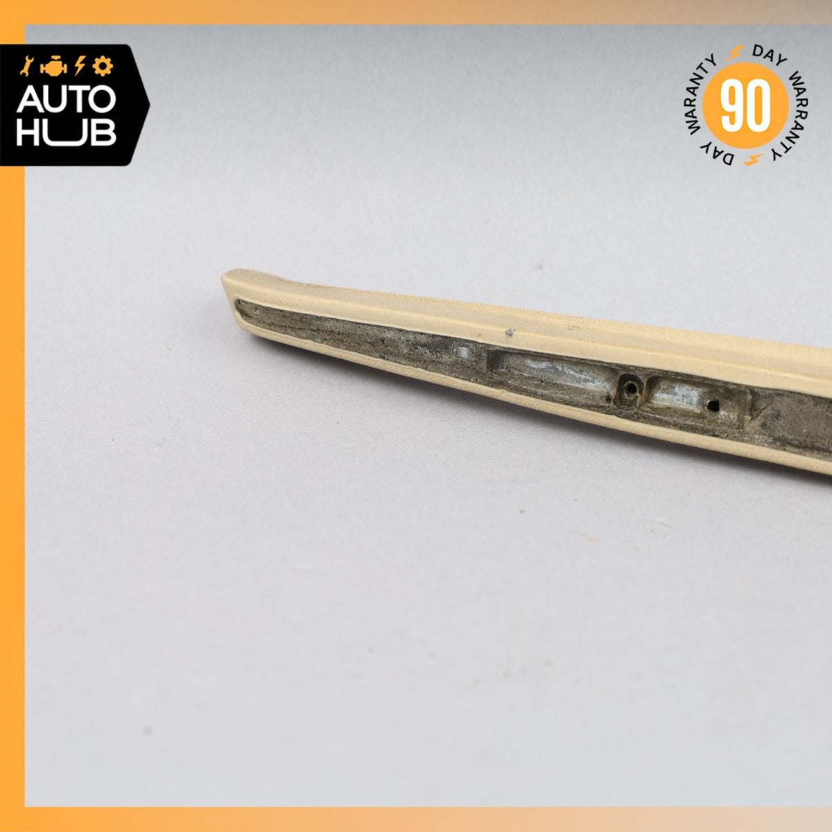 Mercedes W126 420SEL Front Left Door Window Panel Trim Beige OEM - photo 13