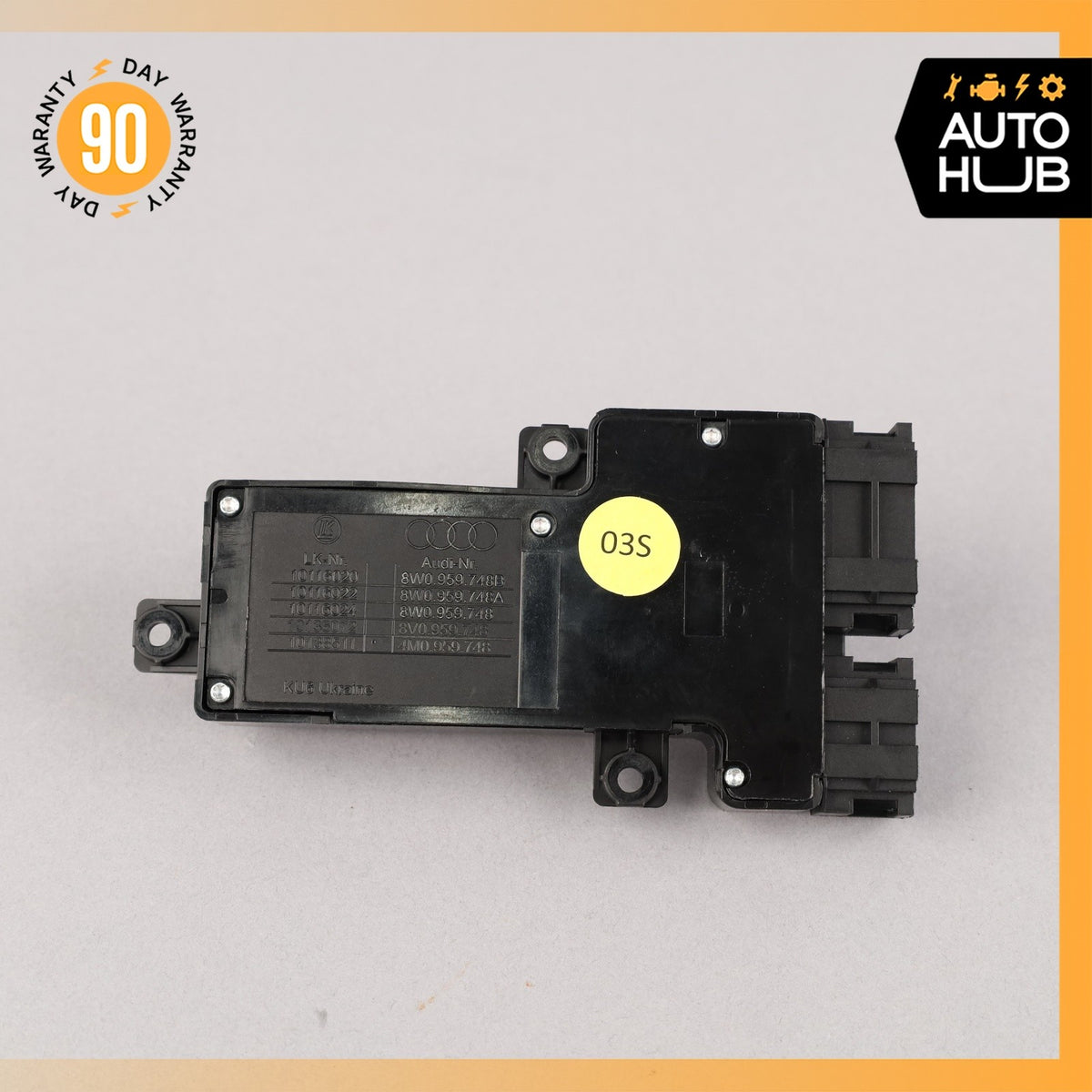 17-19 Audi 4M Q7 Front Right Passenger Side Power Seat Control Switch OEM 87k - photo 5