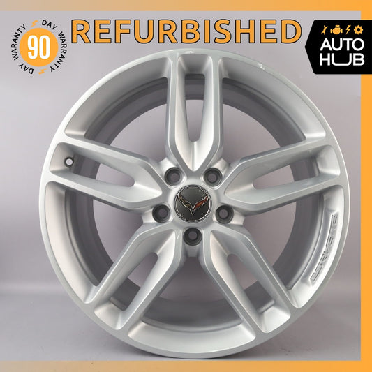 14-19 Chevrolet Corvette C7 Z51 10 x 20 20" Rear Wheel Rim Silver 20986481 OEM - photo 1