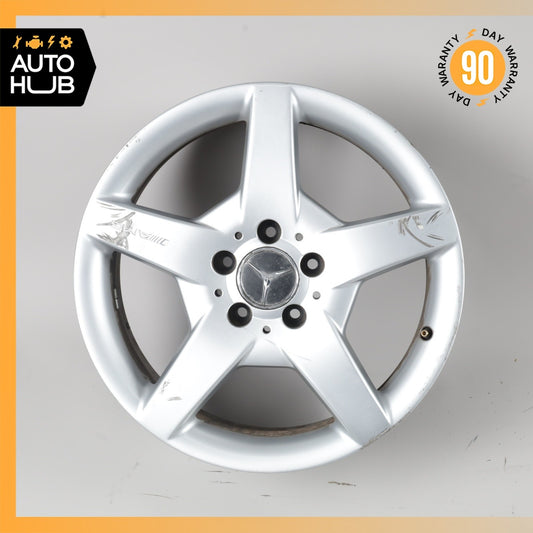 Mercedes W209 CLK500 SLK350 7.5 x 17 17" Front Wheel Rim Silver 1714011402 OEM - photo 1