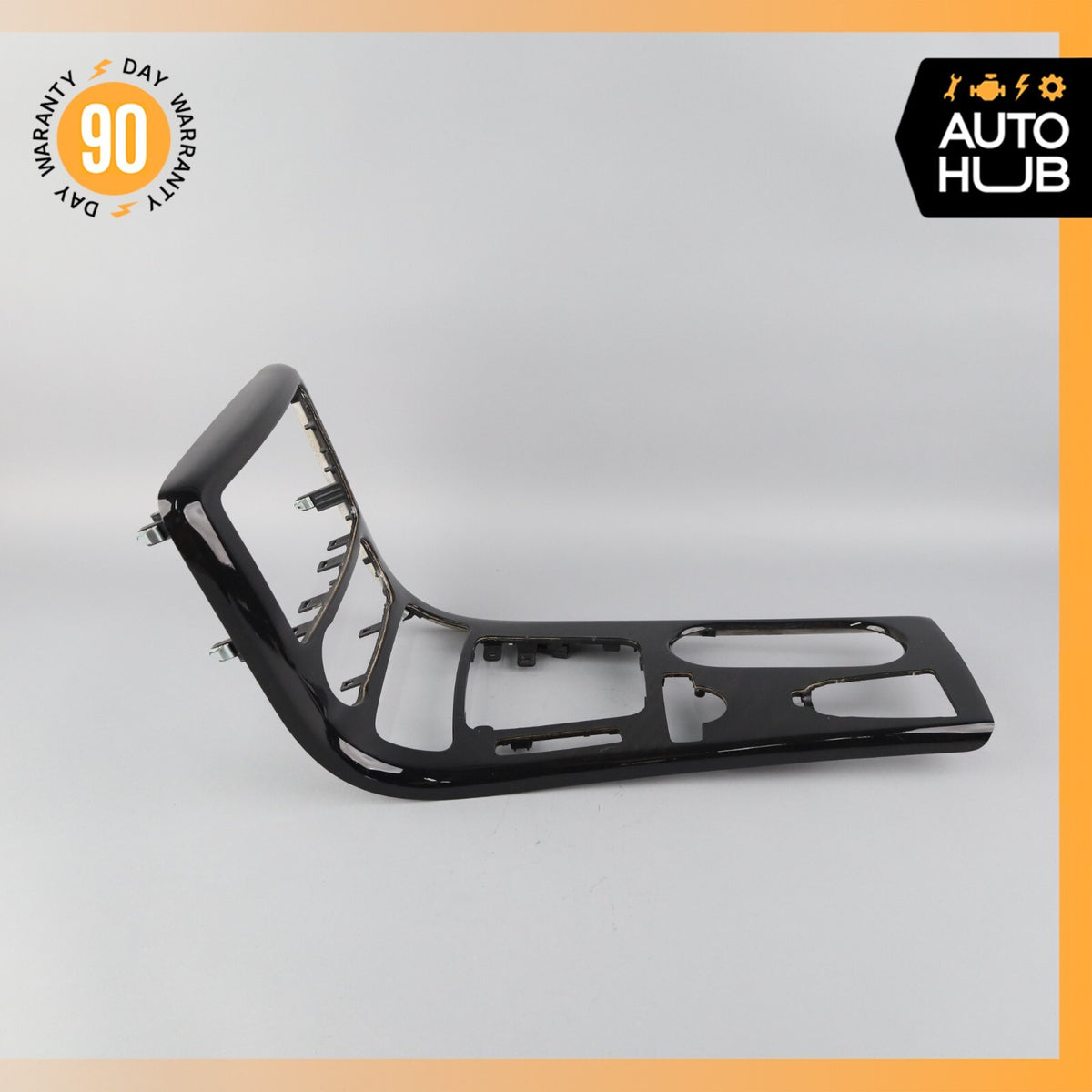 12-16 Mercedes R172 SLK250 Center Console Trim Bezel Black Ash Wood OEM 40k - photo 5