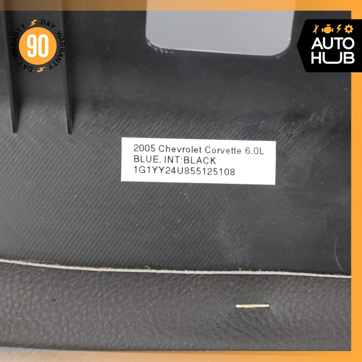 05-10 Chevrolet Corvette C6 Front Top Upper Headliner Trim Panel Black OEM - photo 11