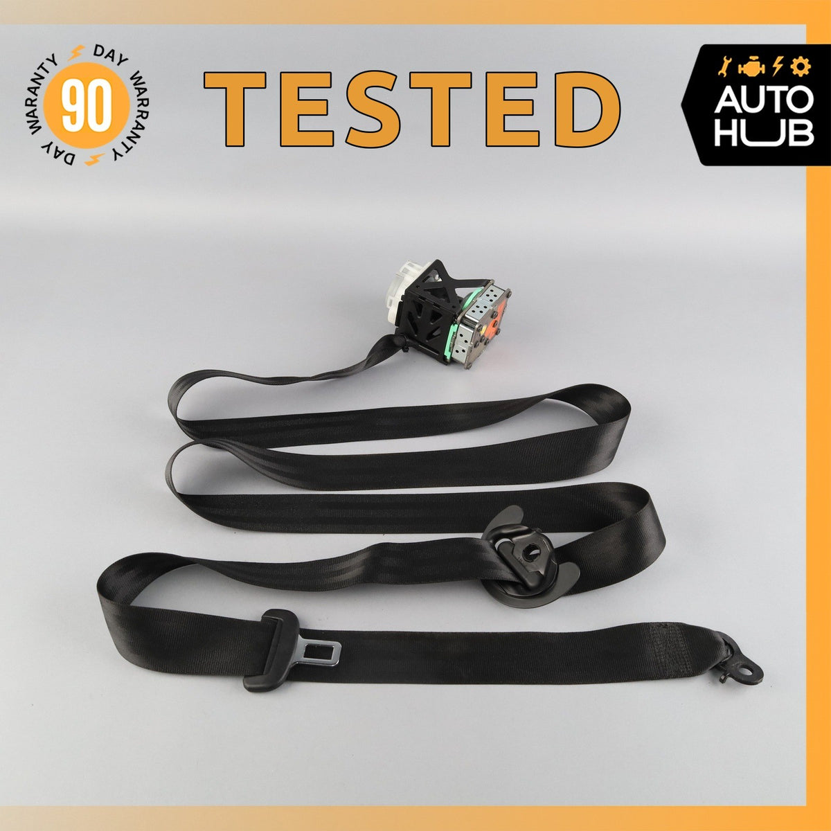 11-18 Porsche Cayenne 958 Rear Left Seatbelt Seat Belt Black 95880305110 OEM - photo 1