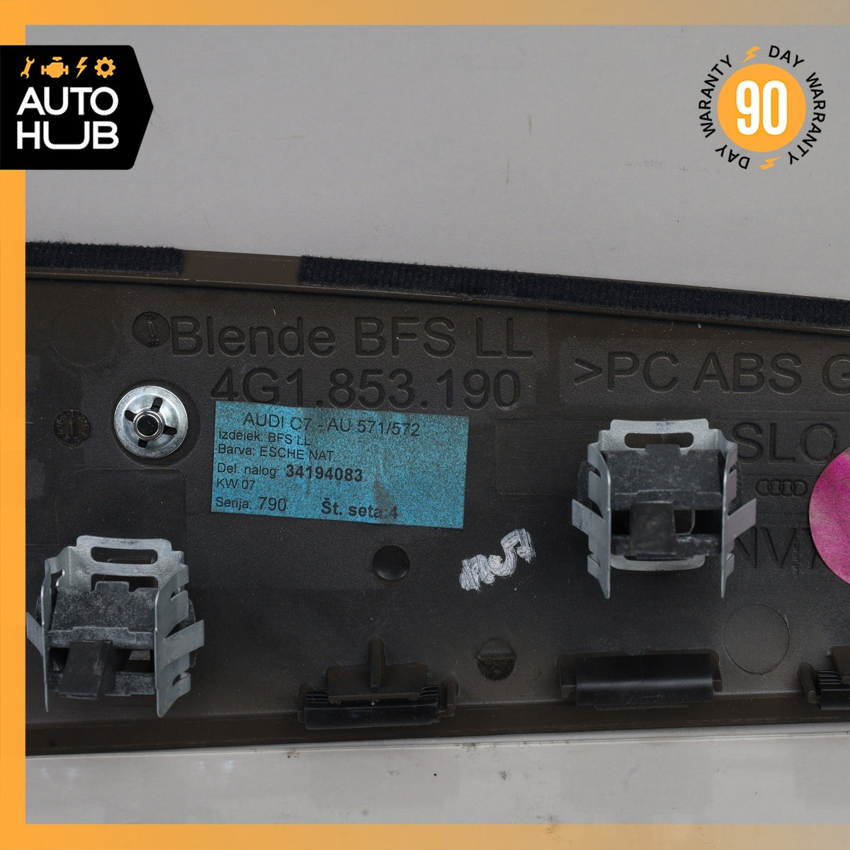 12-18 Audi C7 A6 Right Dash Panel Trim OEM - photo 13