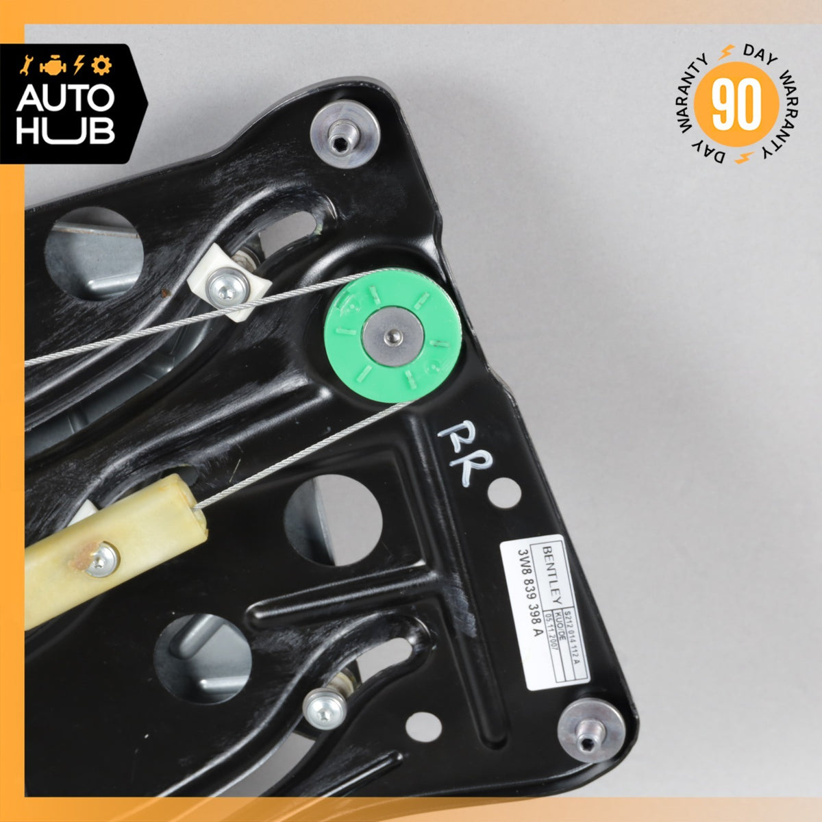 08-10 Bentley Continental GT Coupe Rear Right Side Window Regulator OEM 87k - photo 3