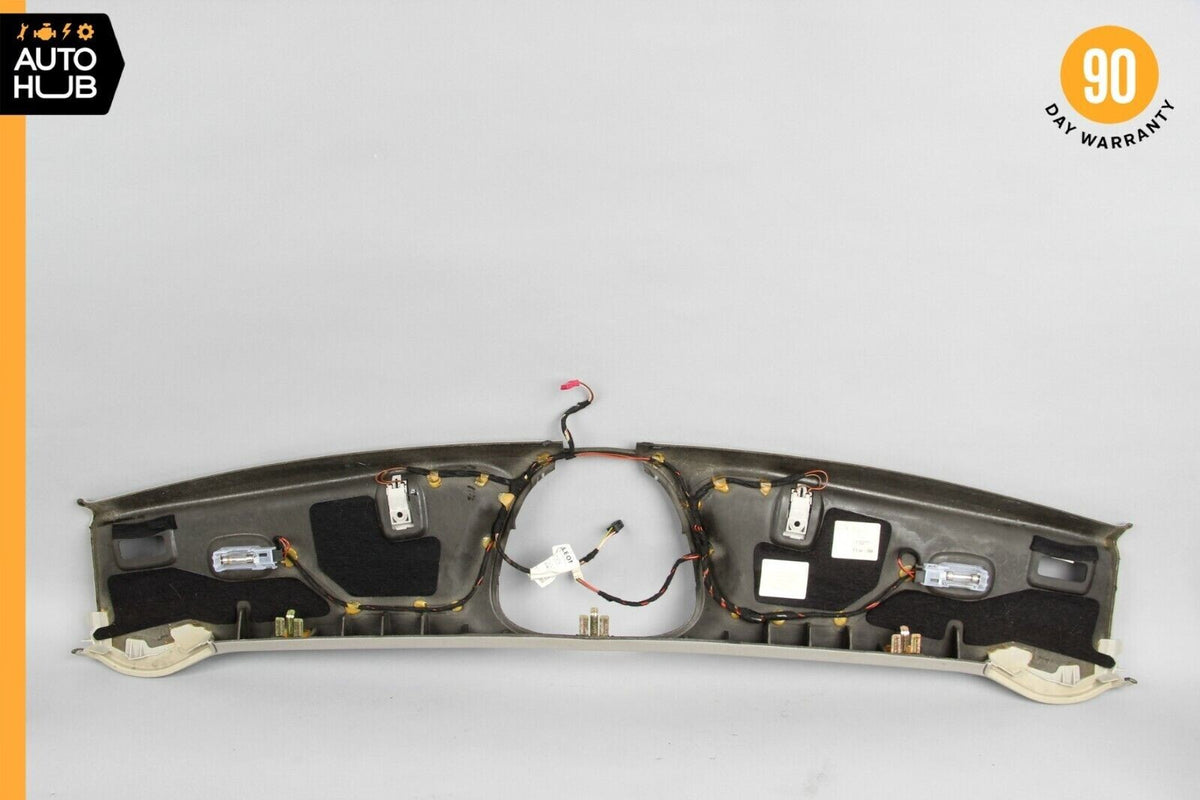 03-06 Mercedes R230 SL500 SL55 Front Window Top Upper Headliner Trim Panel 68k - photo 6