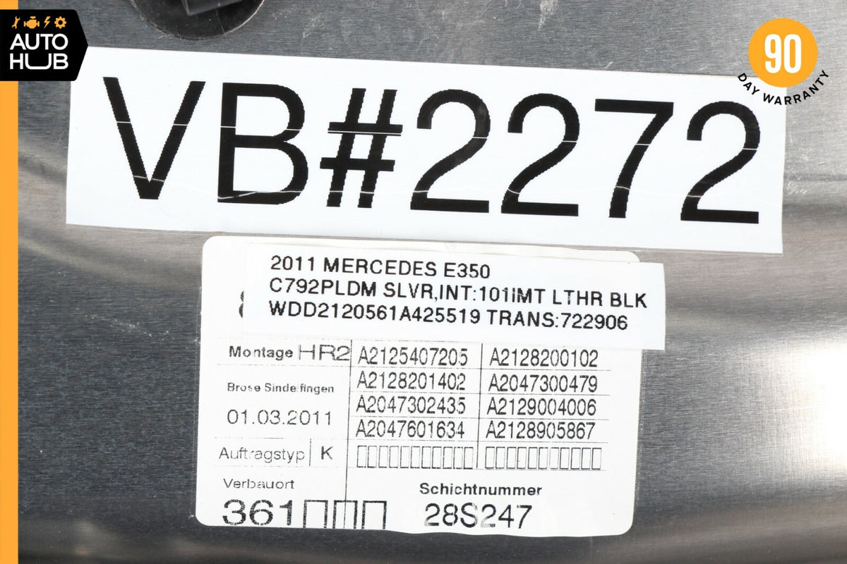 08-16 Mercedes W212 E350 C250 E400 Rear Right Side Door Window Regulator OEM 30k - photo 11
