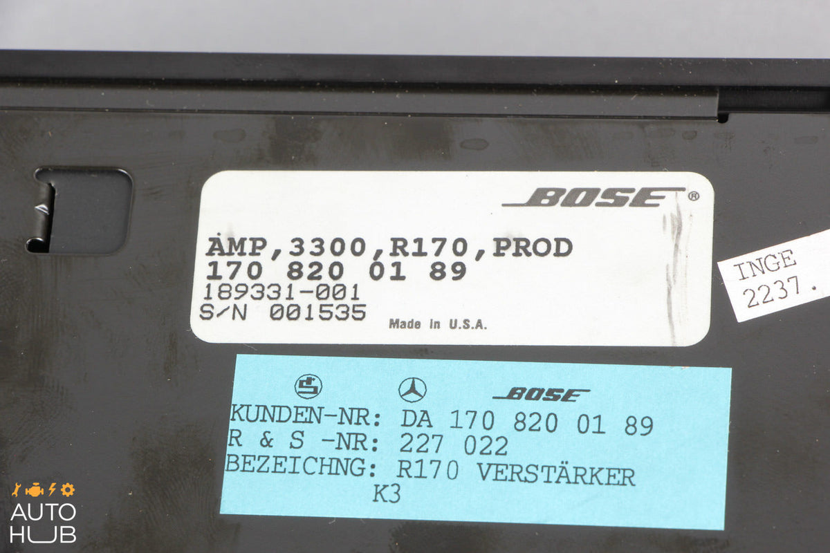 97-98 Mercedes R170 SLK230 Amplifier Amp Bose Audio Sound 1708200189 OEM - photo 7